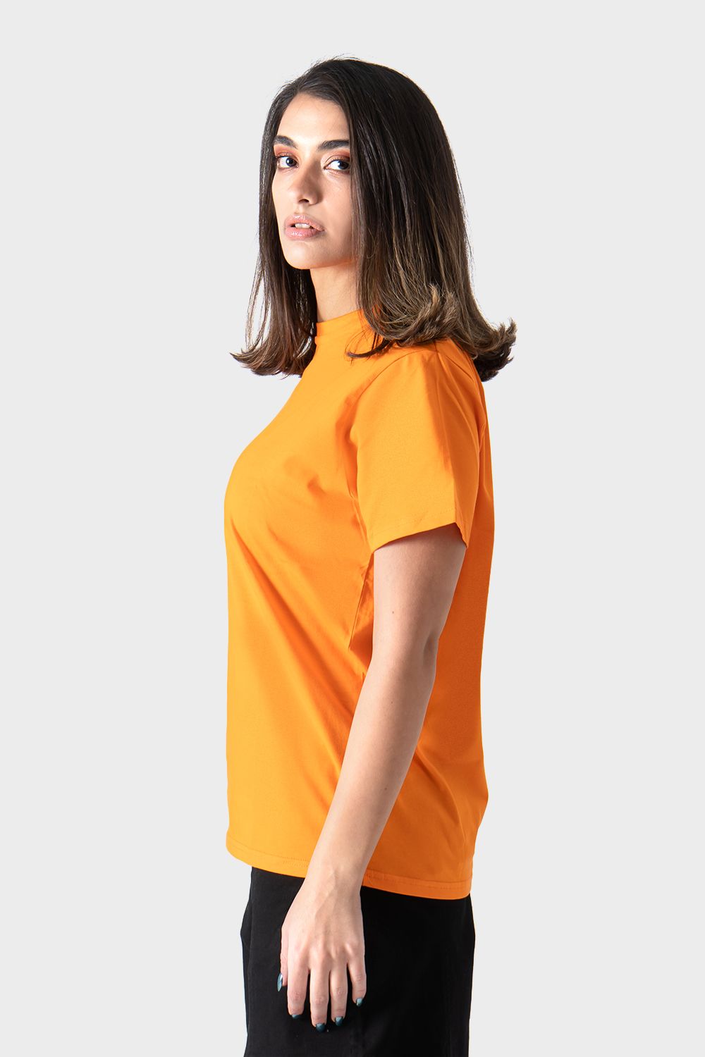 Orange Crew Neck T-Shirt