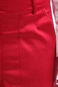 Fuchsia Front Pockets Pants