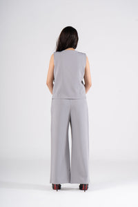 Metallic Vest Suit
