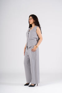 Metallic Vest Suit