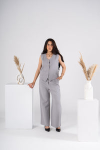 Metallic Vest Suit