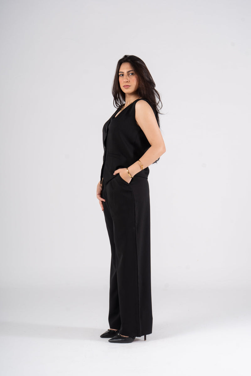 Black Vest Suit