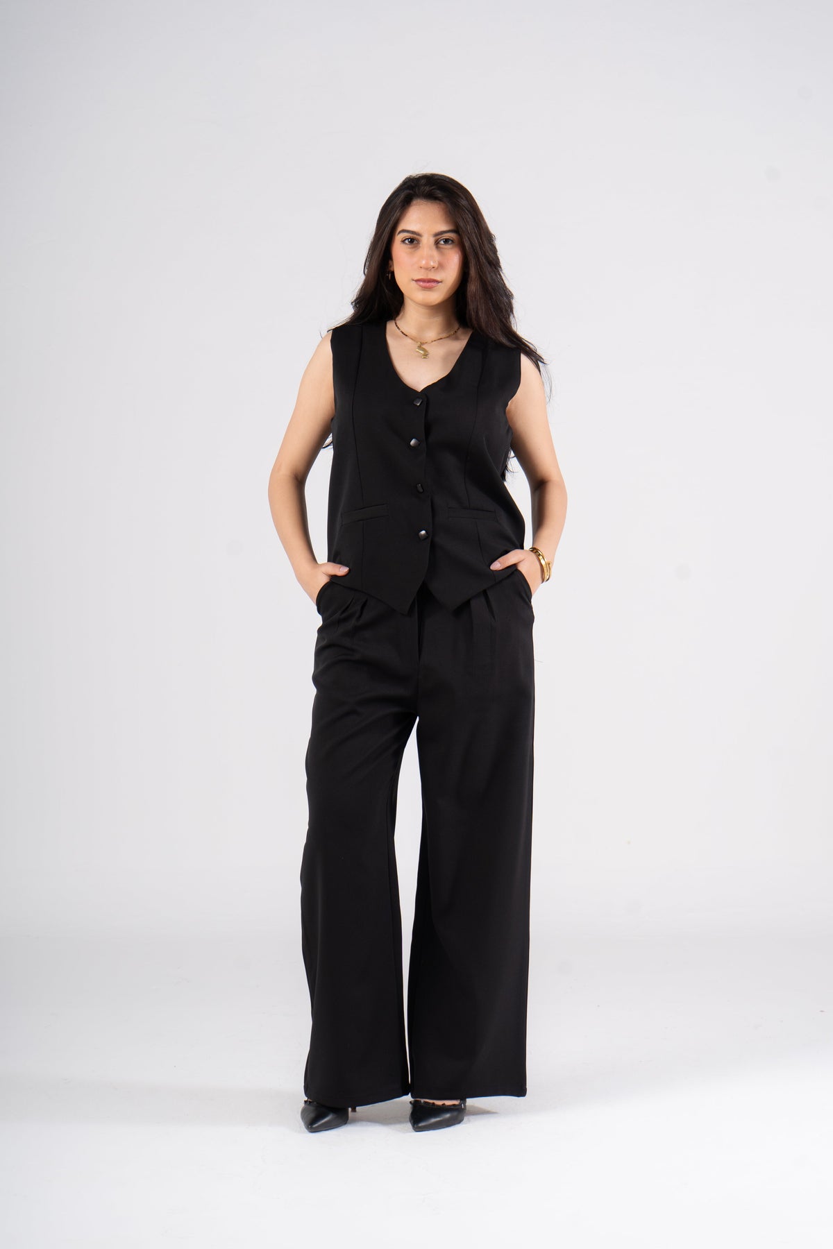Black Vest Suit