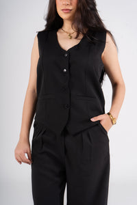 Black Vest Suit