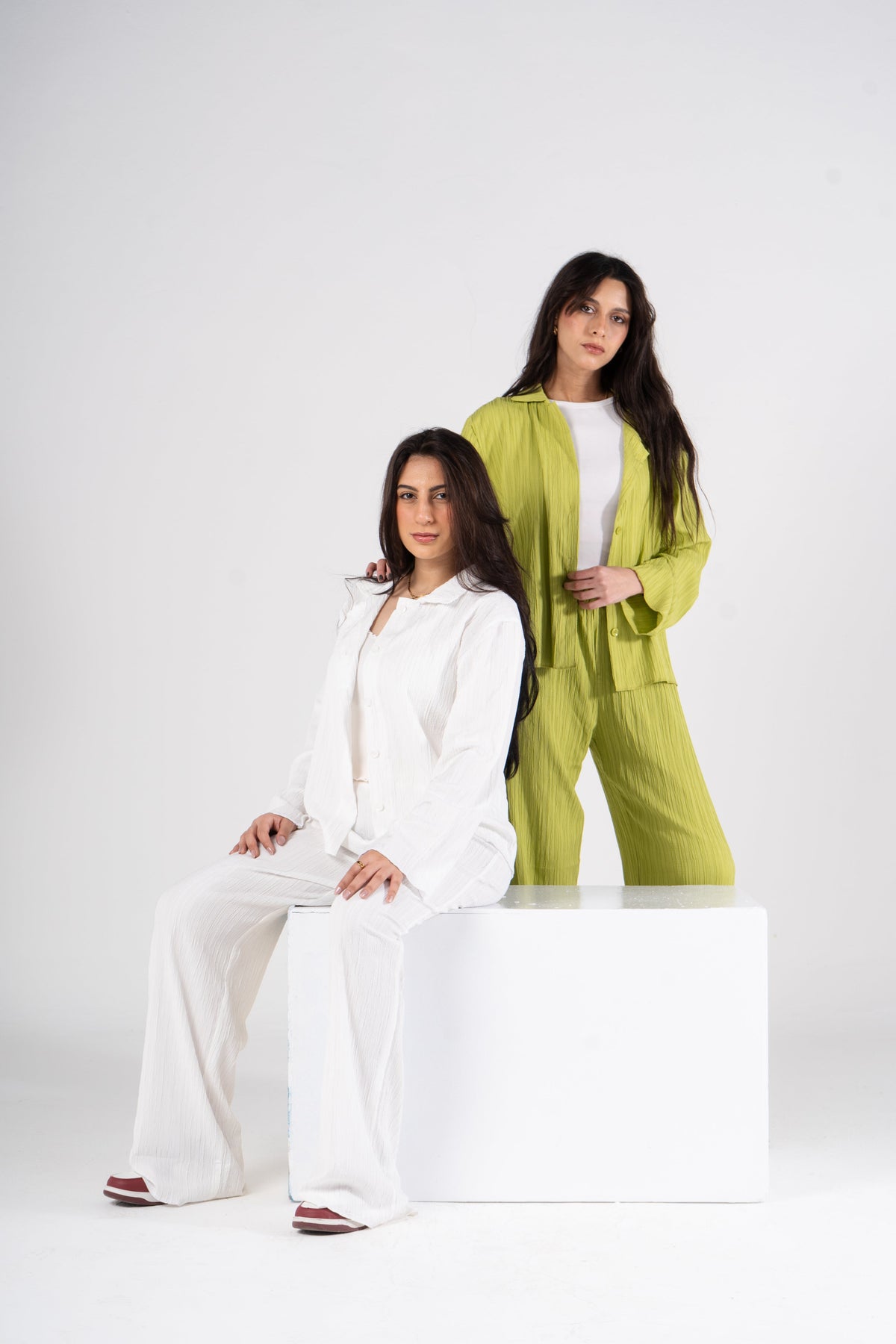 Lime Green Long Sleeves Set