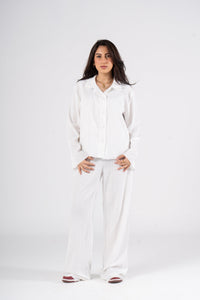 White Long Sleeves Set