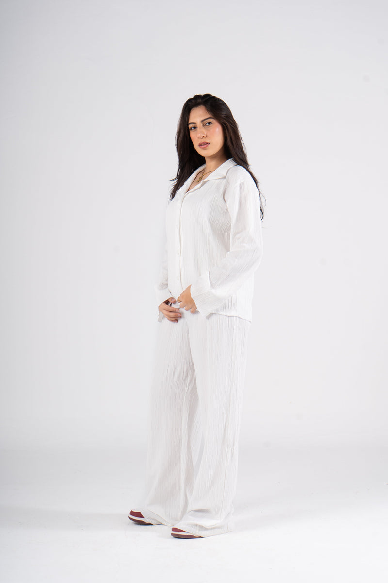 White Long Sleeves Set