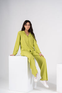 Lime Green Long Sleeves Set