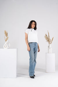 Japanese Cut Linen Blouse