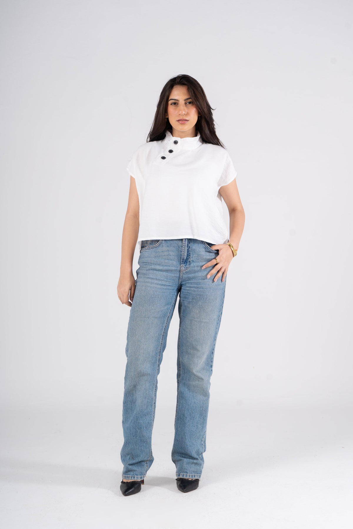 Japanese Cut Linen Blouse