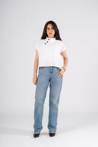 Japanese Cut Linen Blouse