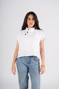 Japanese Cut Linen Blouse