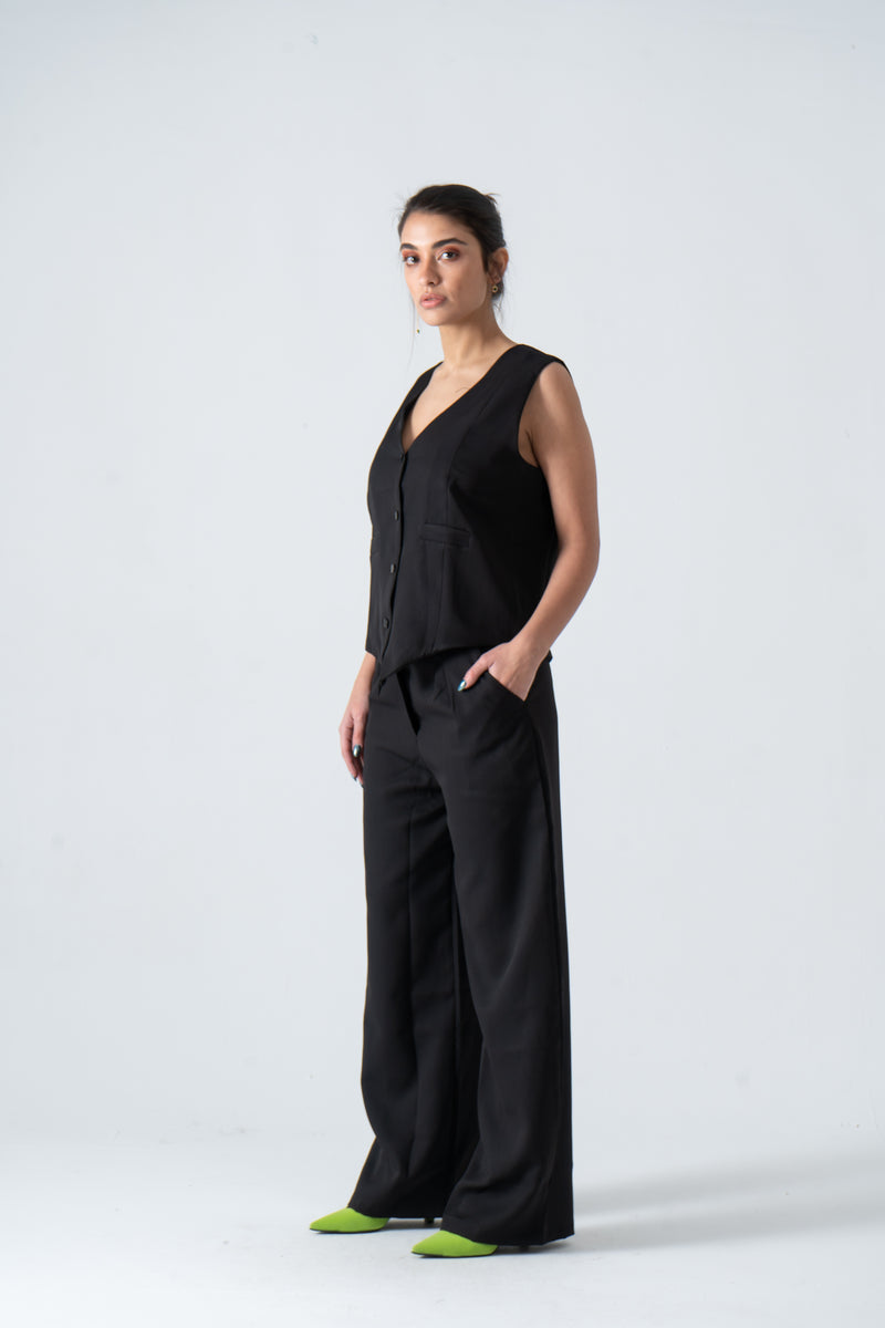 Black Vest Suit